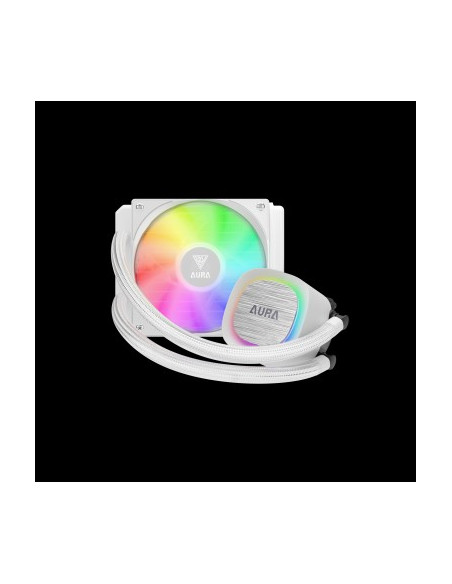 GAMDIAS RAFF.LIQUIDO AURA GL120 V2 WHITE 1xFAN ARGB