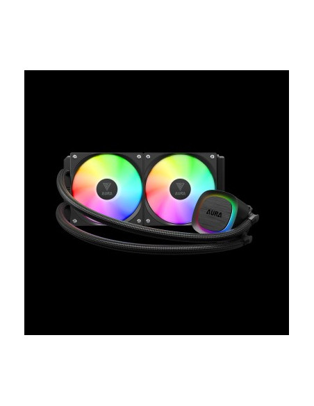 GAMDIAS RAFF.LIQUIDO AURA GL240 V2 2xFAN ARGB