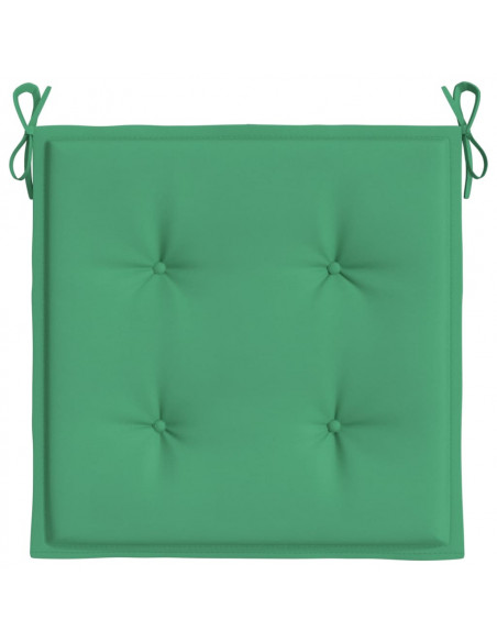 Cuscini per Sedia 6 pz Verdi 50x50x3 cm in Tessuto Oxford