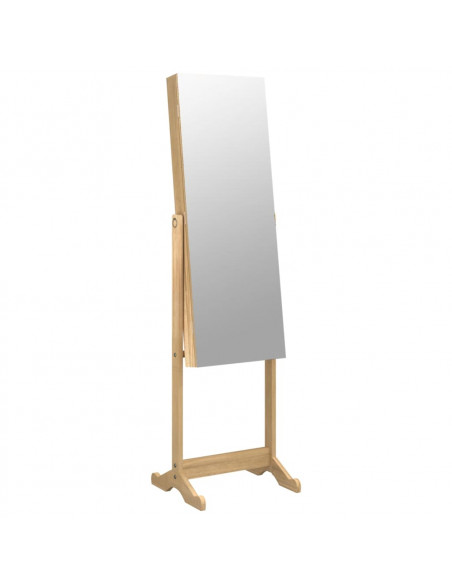 Armadio Portagioie Specchio Autoportante 42x38x152 cm