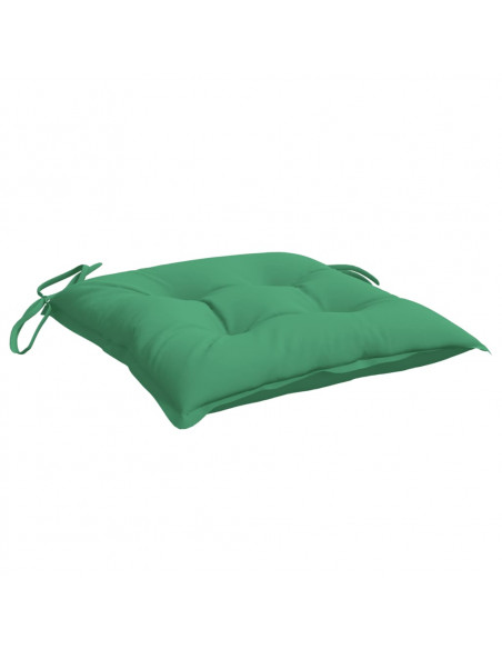 Cuscini per Sedia 2 pz Verdi 50x50x7 cm Tessuto Oxford