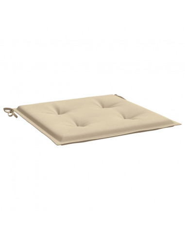 Cuscini per Sedia 6 pz Beige 50x50x3 cm in Tessuto Oxford