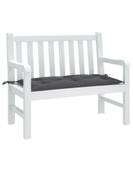 Cuscino per Panca Antracite 100x50x7 cm in Tessuto Oxford