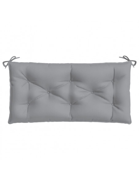 Cuscino per Panca Grigio 100x50x7 cm in Tessuto Oxford