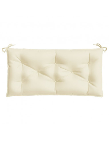 Cuscino per Panca Bianco Crema 100x50x7 cm in Tessuto Oxford