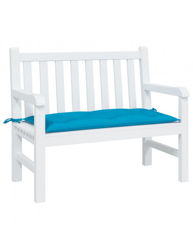 Cuscino per Panca Azzurro 100x50x7 cm in Tessuto Oxford