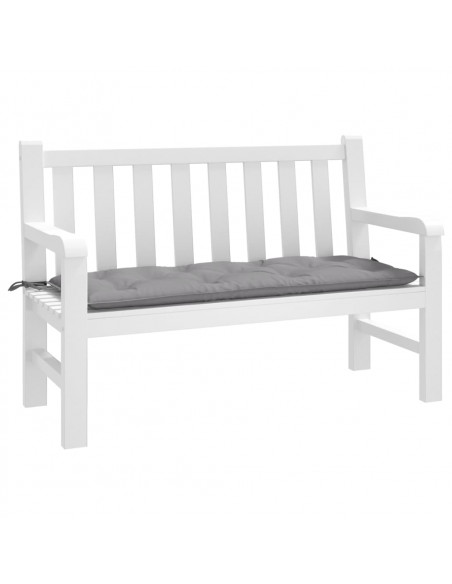 Cuscino per Panca Grigio 120x50x7 cm in Tessuto Oxford