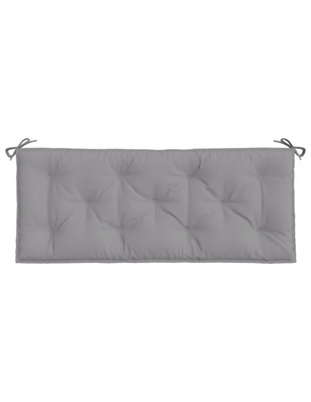 Cuscino per Panca Grigio 120x50x7 cm in Tessuto Oxford