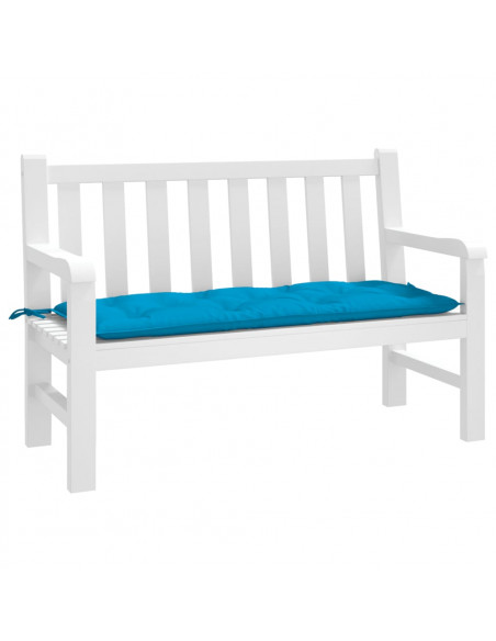 Cuscino per Panca Azzurro 120x50x7 cm in Tessuto Oxford