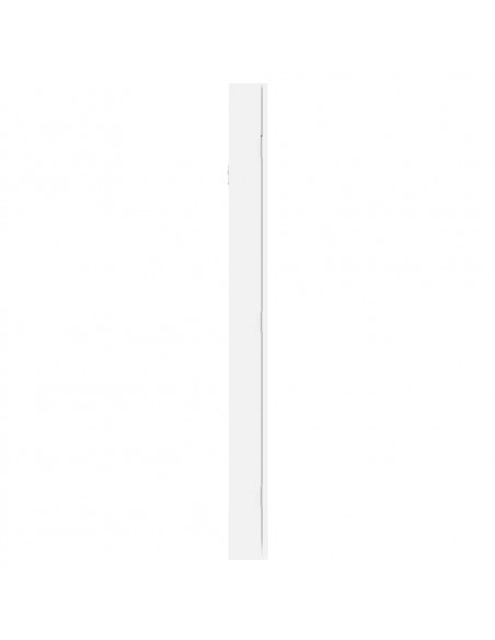 Armadio Portagioie con Specchio a Muro Bianco 30x8,5x106 cm