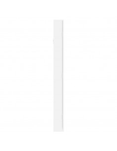 Armadio Portagioie con Specchio a Muro Bianco 37,5x10x106 cm