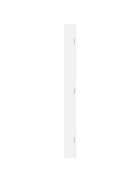 Armadio Portagioie con Specchio a Muro Bianco 37,5x10x106 cm