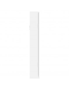 Armadio Portagioie con Specchio a Muro Bianco 37,5x10x67 cm