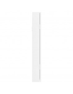 Armadio Portagioie con Specchio a Muro Bianco 30x8,5x67 cm