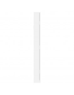 Armadio Portagioie con Specchio a Muro Bianco 30x8,5x90 cm