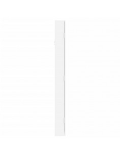 Armadio Portagioie con Specchio a Muro Bianco 37,5x10x106 cm