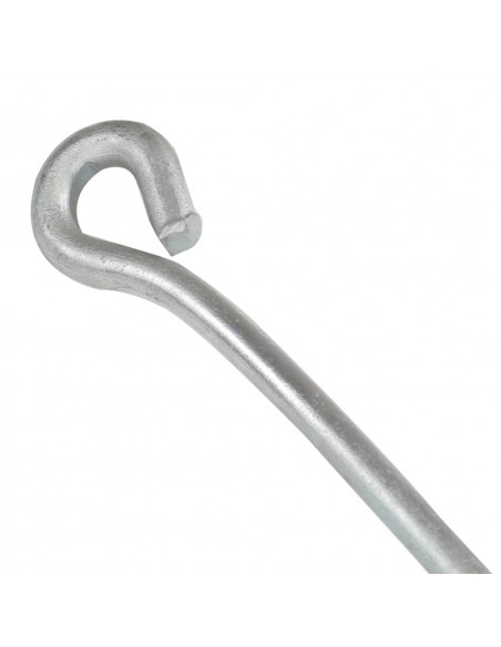 Ancoraggi a Terra 6 pz 10x60 cm in Metallo Zincato