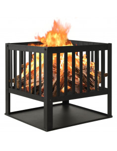 Braciere 40x40x40 cm in Acciaio