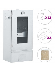Affumicatore e Forno BBQ con 1 kg di Trucioli 44,5x29x83 cm