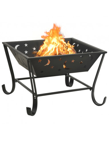 Braciere con Attizzatoio 62 cm XXL in Acciaio