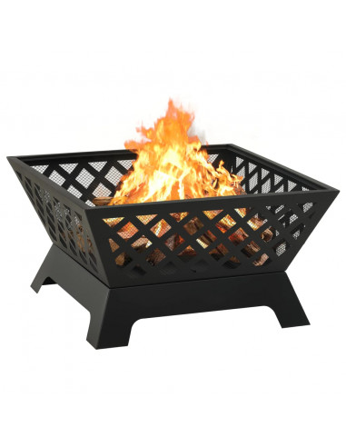 Braciere con Attizzatoio 64 cm XXL in Acciaio