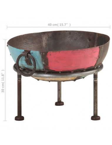 Braciere Rustico Colorato Ø 40 cm in Ferro