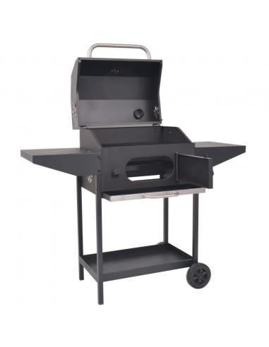 Barbecue a Carbonella con Ripiano Inferiore Nero