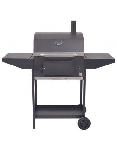 Barbecue a Carbonella con Ripiano Inferiore Nero