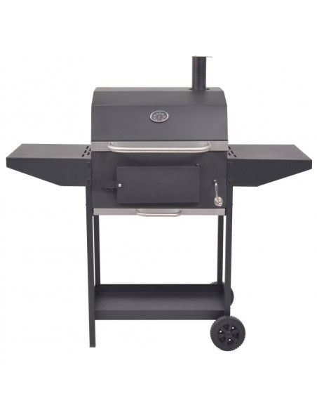 Barbecue a Carbonella con Ripiano Inferiore Nero
