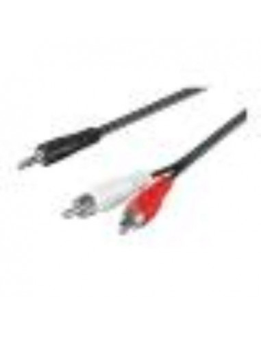Ewent CAVO AUDIO STEREO PER MP3,iPod,SMARTPHONE 1x3.5mm/2xRCA 3.0m