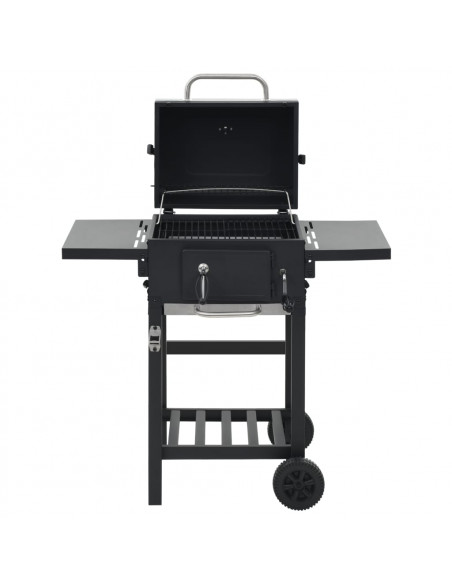 Barbecue a Carbonella con Ripiano Inferiore Nero