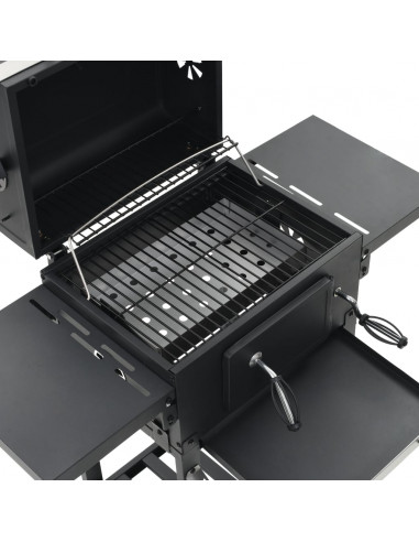 Barbecue a Carbonella con Ripiano Inferiore Nero