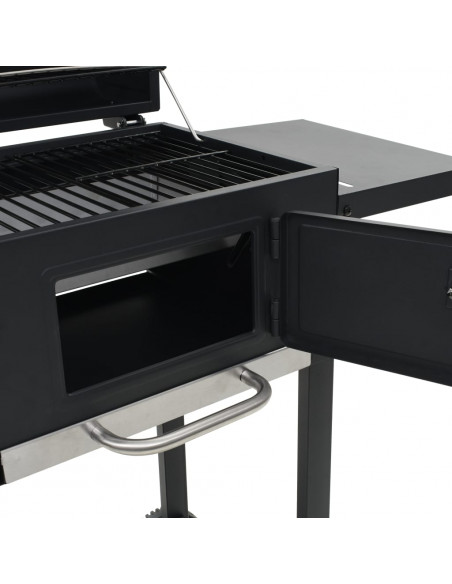 Barbecue a Carbonella con Ripiano Inferiore Nero