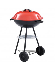 Barbecue a Carbone Kettle Portatile XXL con Ruote 44 cm 2