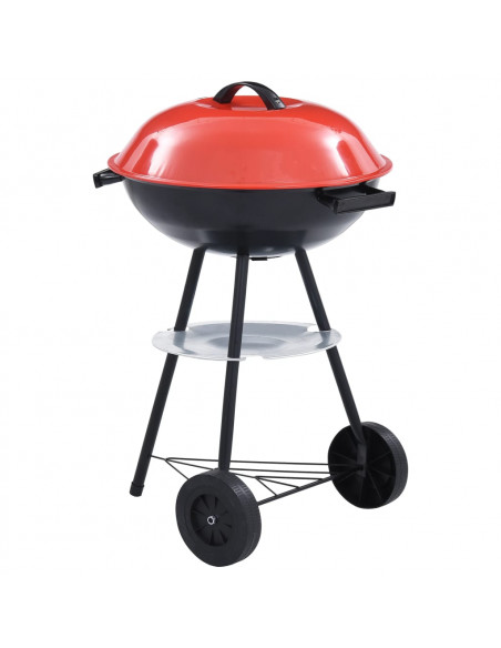 Barbecue a Carbone Kettle Portatile XXL con Ruote 44 cm
