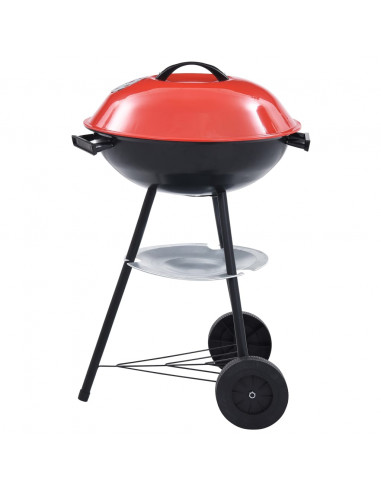 Barbecue a Carbone Kettle Portatile XXL con Ruote 44 cm