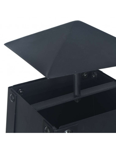 Braciere Nero 35x35x99 cm in Acciaio