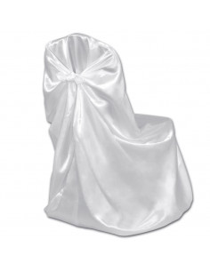 Coprisedia Bianca per Feste di nozze 6 pezzi