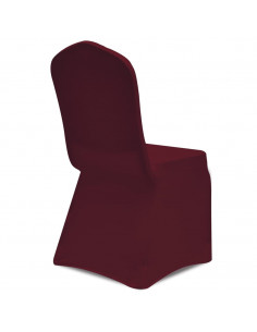 Coprisedia in Elasticizzato 6 pz Bordò