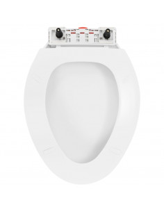 Copriwater Ammortizzato a Sgancio Rapido Bianco