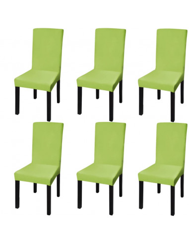 Fodere Elastiche per Sedie 6 pz  Verdi