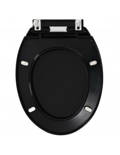 Copriwater Ammortizzato a Sgancio Rapido Nero