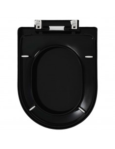 Copriwater Ammortizzato a Sgancio Rapido Nero