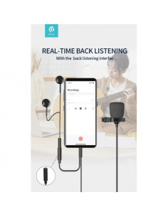 DEVIA MICROFONO PER SMARTPHONE A FILO CON CONNETTORE JACK 3,5MM