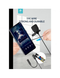 DEVIA MICROFONO PER SMARTPHONE A FILO CON CONNETTORE TIPO-C