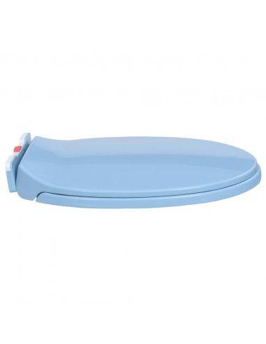 Copriwater Chiusura Ammortizzata e Sgancio Rapido Blu Ovale