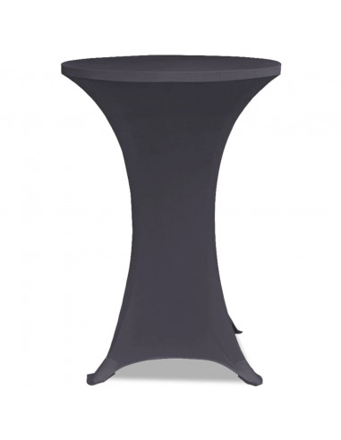 Copertura Elastica per Tavolo 70 cm Antracite 2 pz