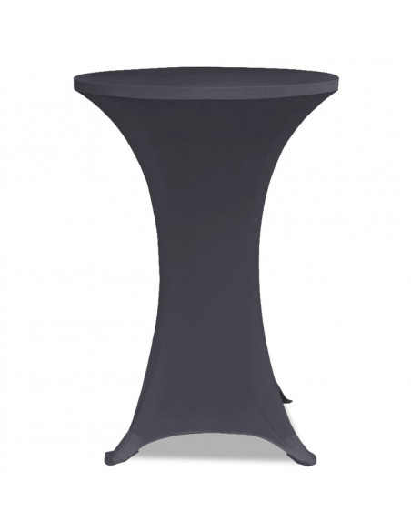 Copertura Elastica per Tavolo 70 cm Antracite 2 pz