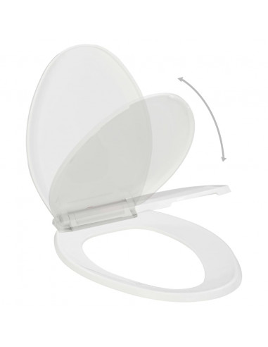 Copriwater Ammortizzato a Sgancio Rapido Bianco