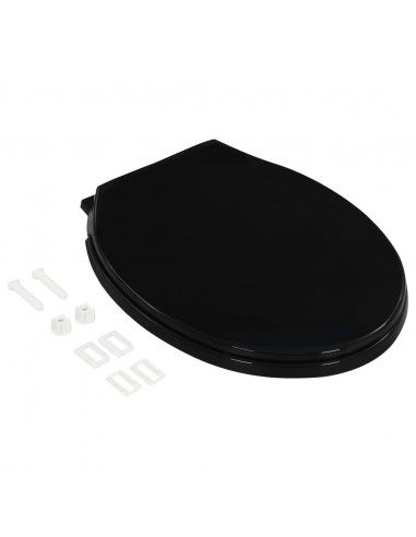 Copriwater Ammortizzato a Sgancio Rapido Nero